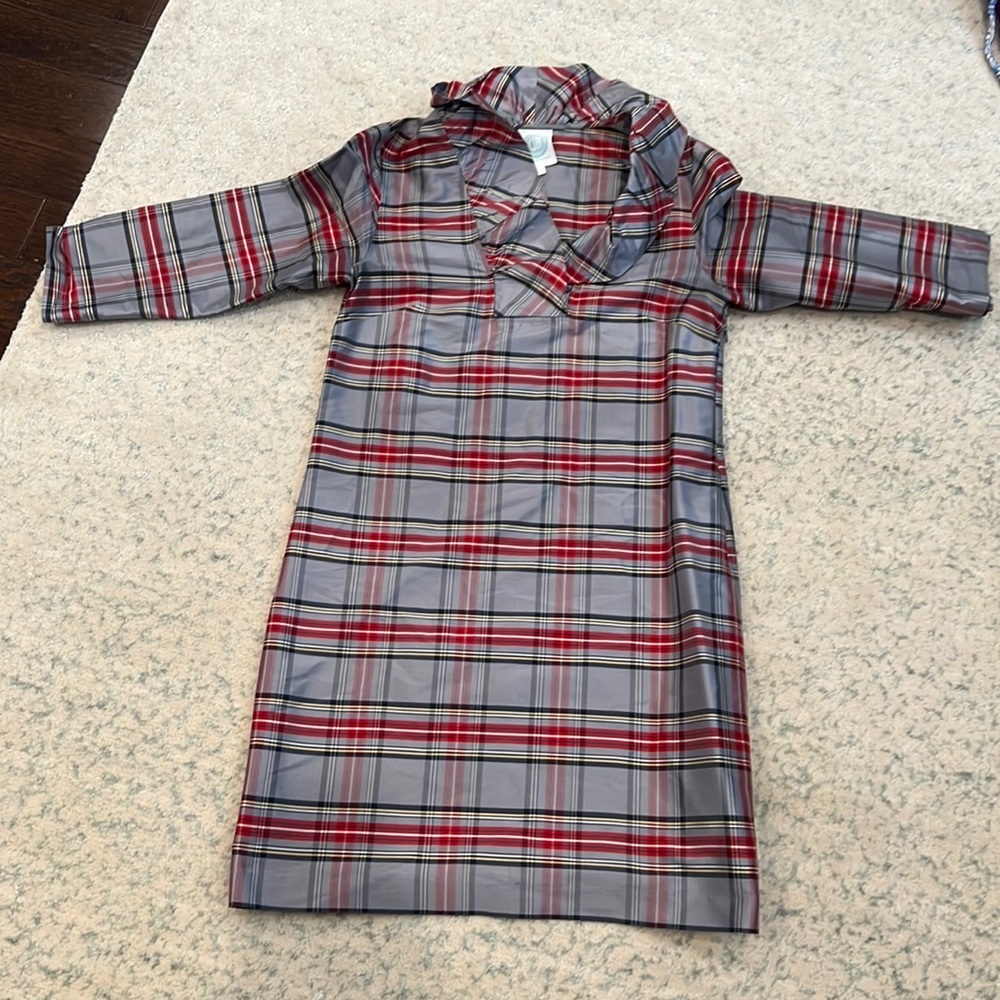 Devon Baer size XS silk plaid dress